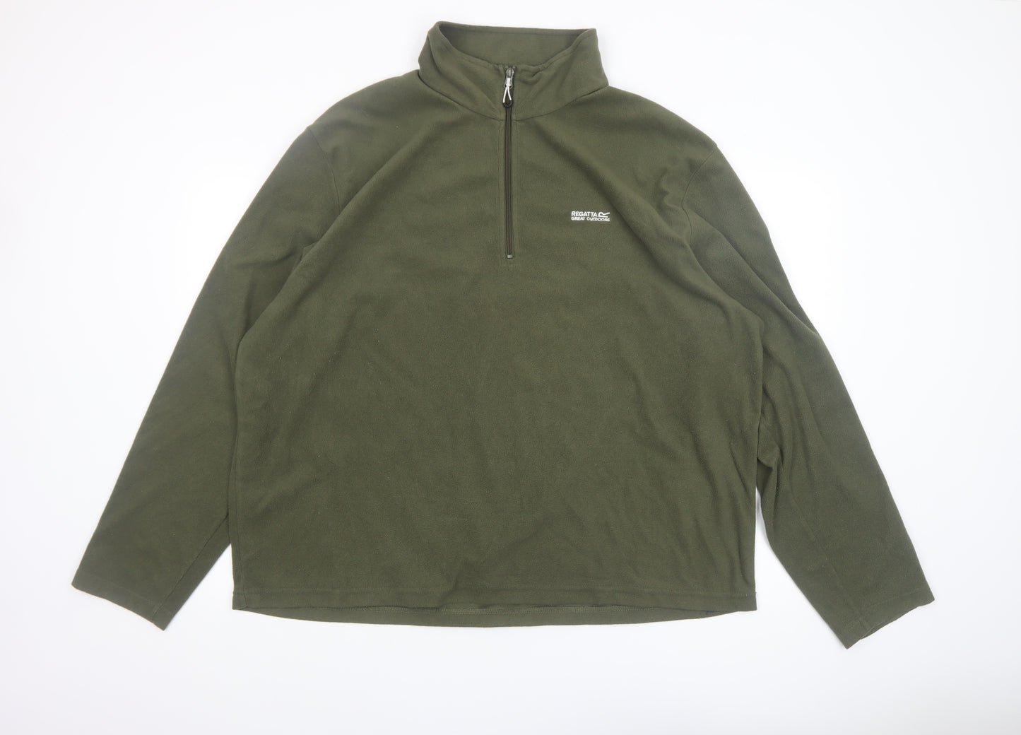 Regatta Men's Green Fleece 1/4 Zip Pullover Sweatshirt 3XL