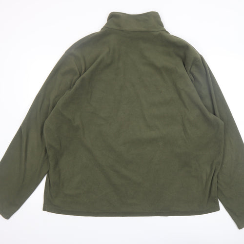 Regatta Men's Green Fleece 1/4 Zip Pullover Sweatshirt 3XL