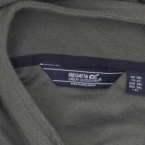 Regatta Men's Green Fleece 1/4 Zip Pullover Sweatshirt 3XL
