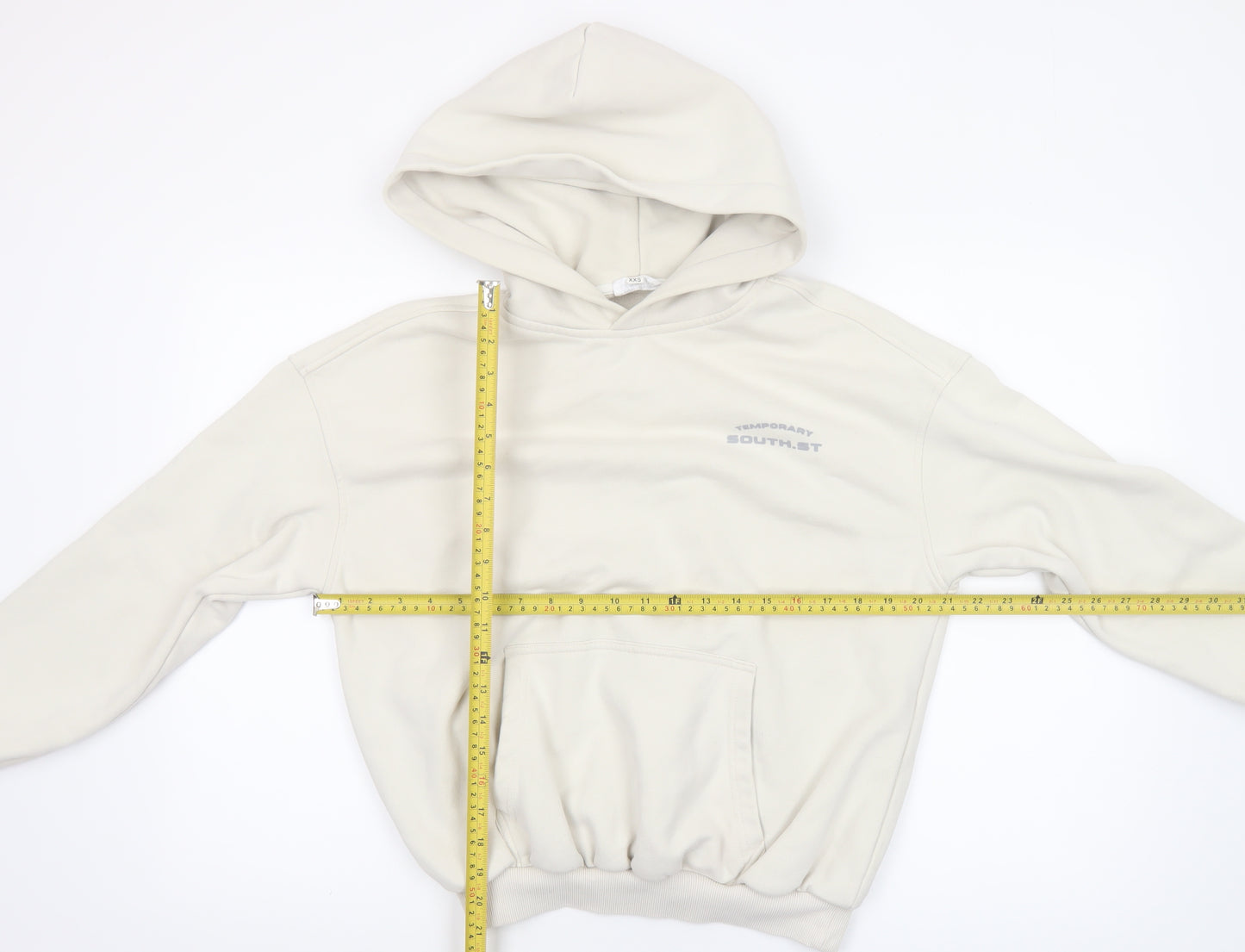 South.St Womens Beige Pullover Hoodie Scorpion Graphic 2XS