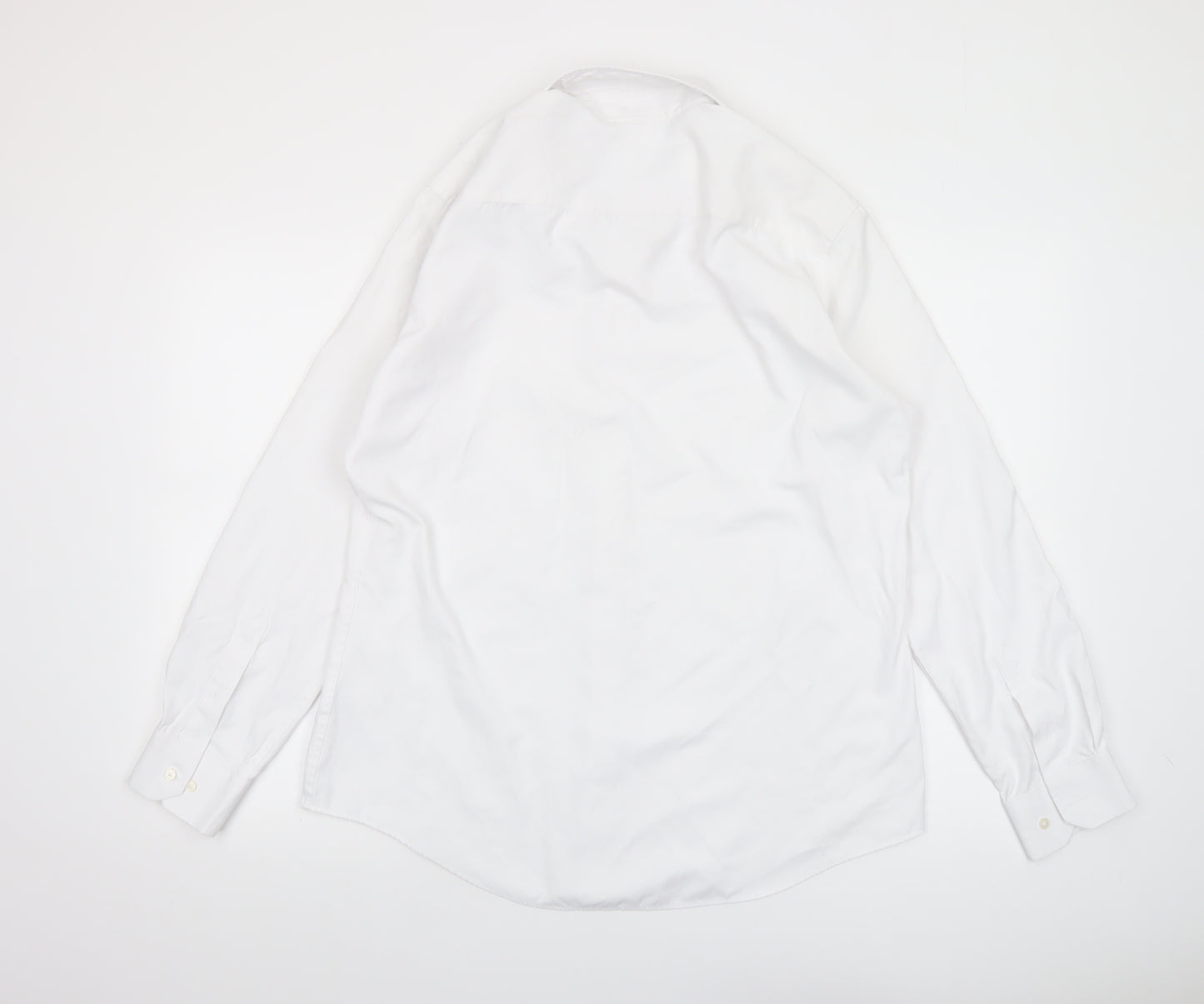 Taylor & Hunt Mens White Slim Fit Formal Dress Shirt 16in 41cm