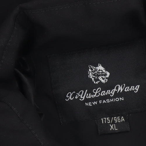 XiYuLangWang Women's Black L Puffer Jacket Synthetic Lined