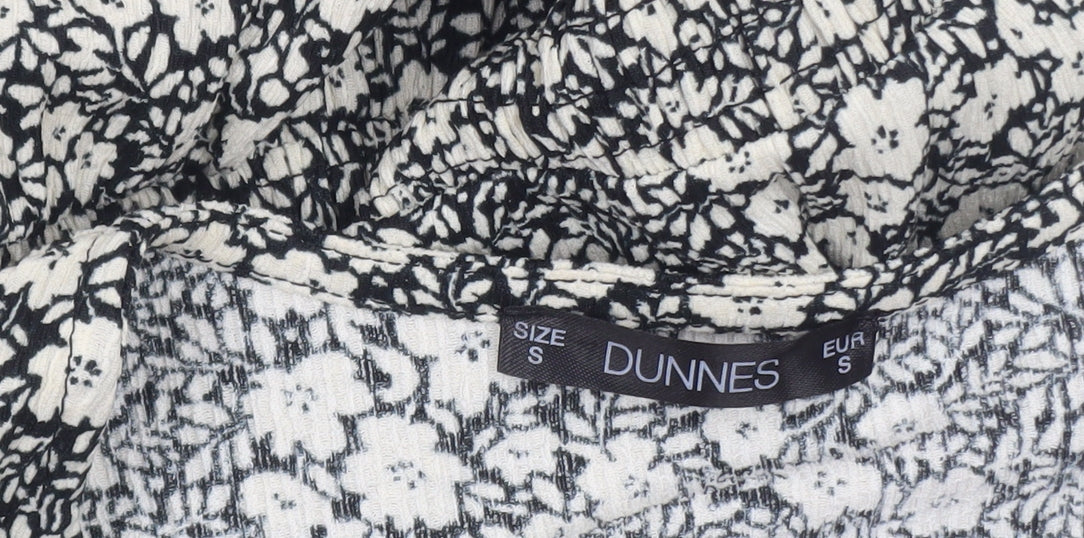 Dunnes Women’s Black Floral A-Line Midi Dress Size S