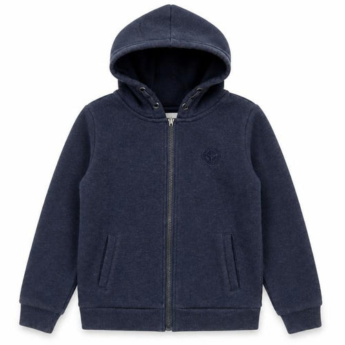 Firetrap Boys Navy Blue Full Zip Hoodie 9-10 Years Cotton Blend