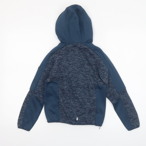 Regatta Boys Blue Full Zip Hoodie 9-10 Years Softshell Fleece Jacket