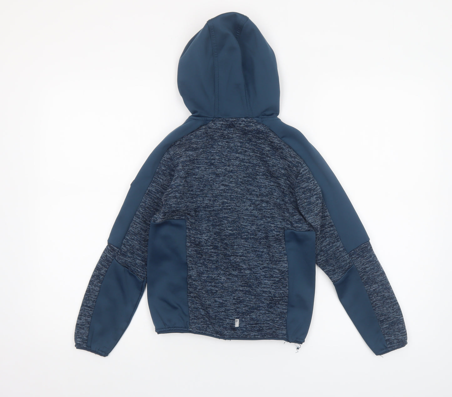 Regatta Boys Blue Full Zip Hoodie 9-10 Years Softshell Fleece Jacket