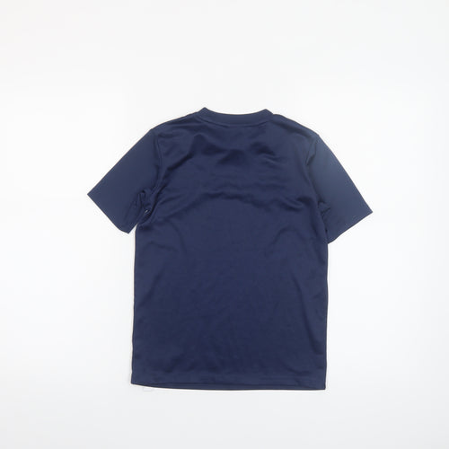 Nike Boys Blue Dri-FIT Short Sleeve Football Training T-Shirt 8-10 Yrs