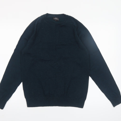 Next Men’s Blue Cotton Nylon Crew Neck Pullover Jumper Size M