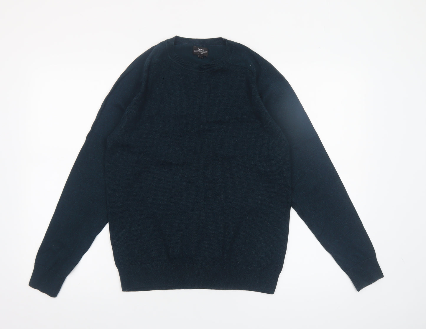 Next Men’s Blue Cotton Nylon Crew Neck Pullover Jumper Size M