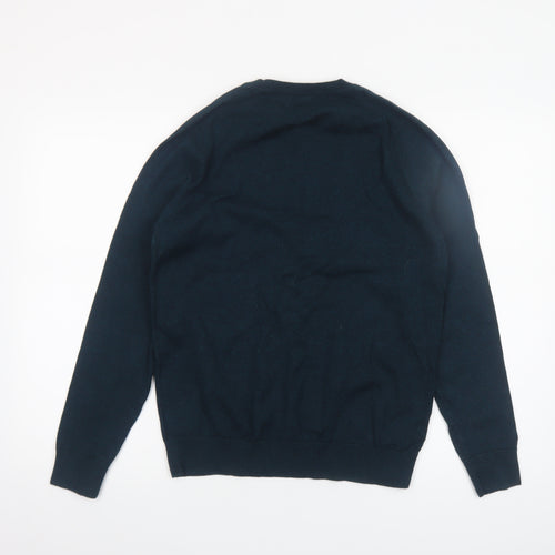 Next Men’s Blue Cotton Nylon Crew Neck Pullover Jumper Size M