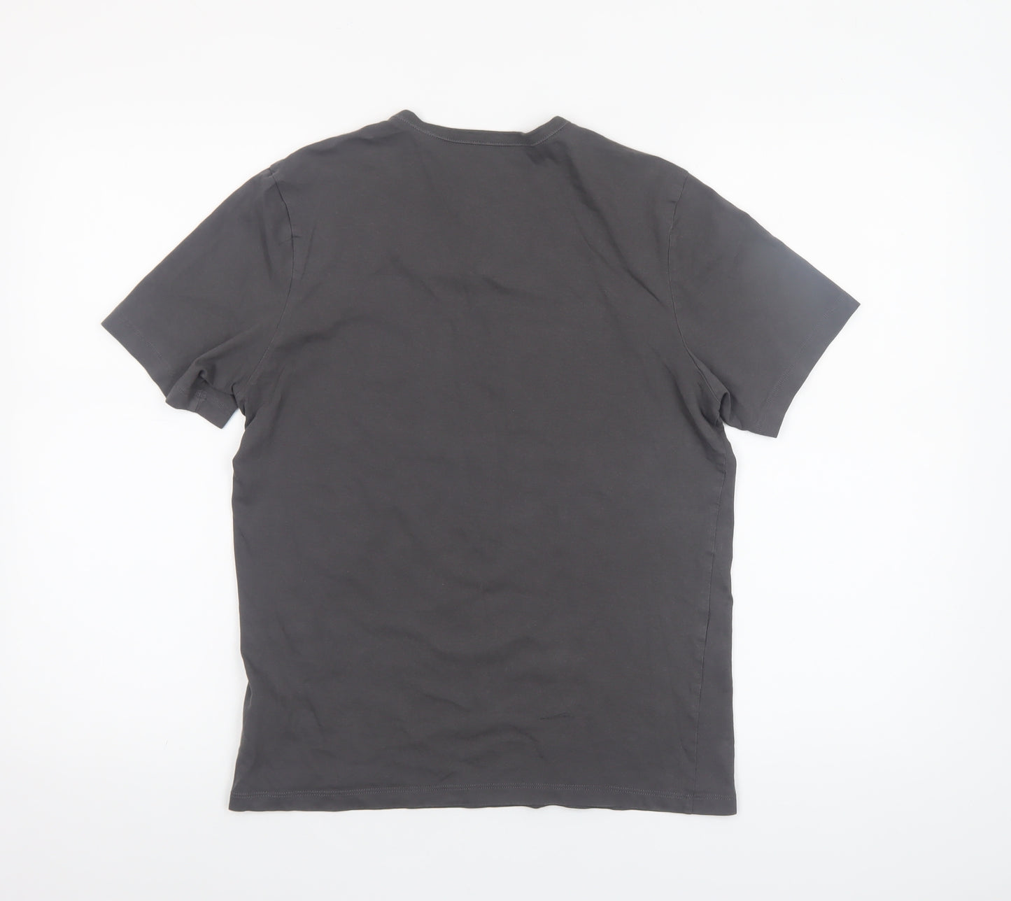 Hugo Boss Men's Black Cotton Crew Neck Logo T-Shirt Size S