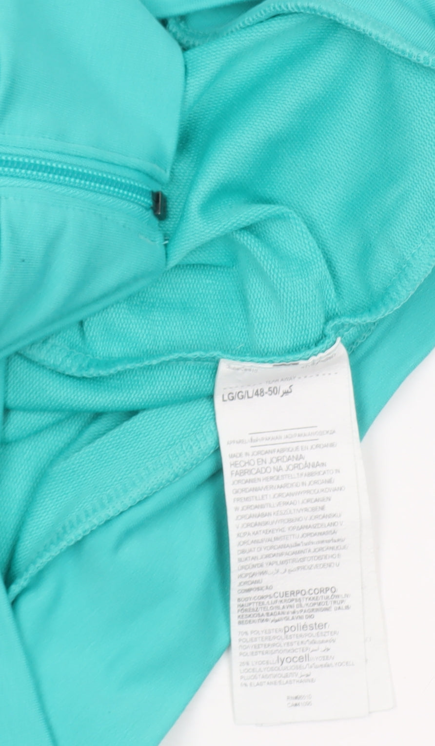 Under Armour Womens Turquoise Full Zip Hoodie Size Large