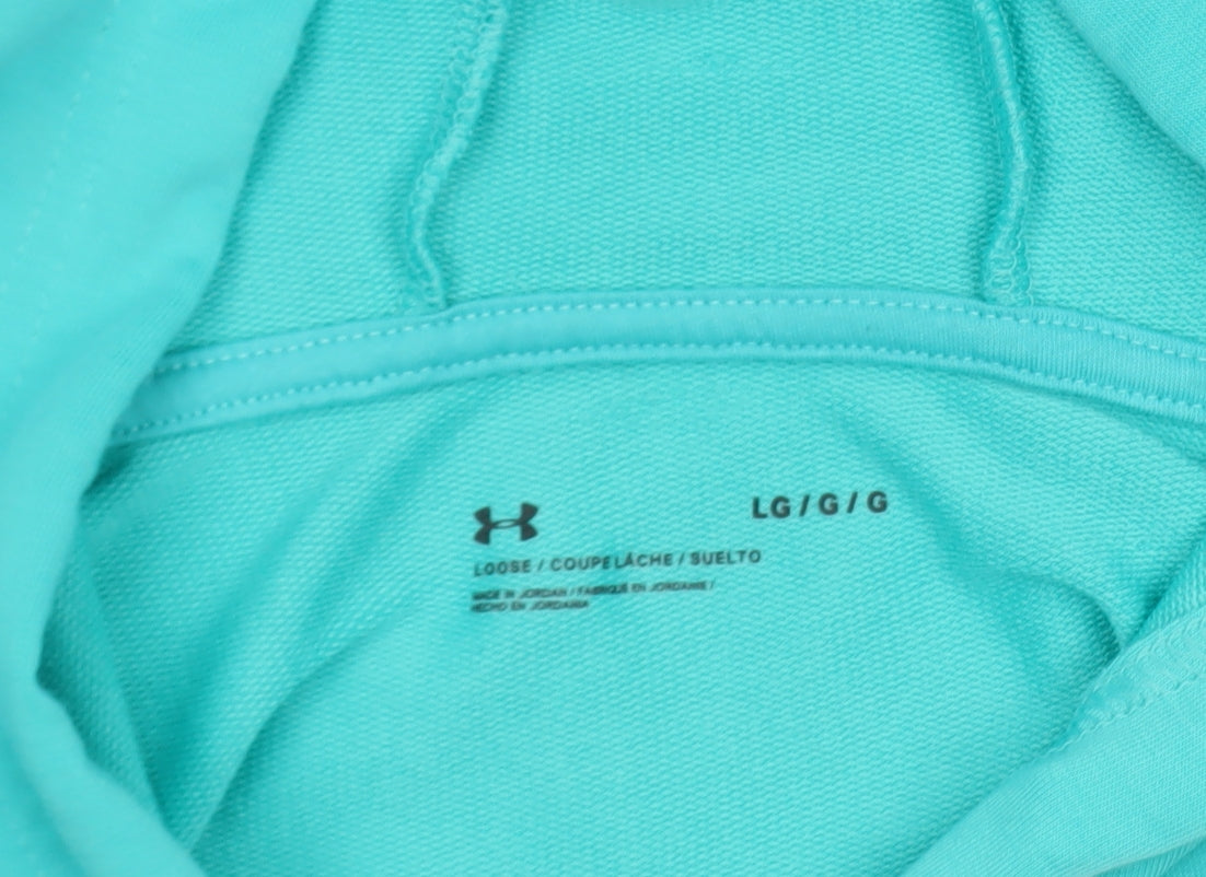 Under Armour Womens Turquoise Full Zip Hoodie Size Large