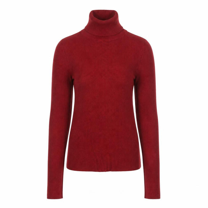 Miss Selfridge Womens Red Roll Neck Slim Fit Jumper Size 6