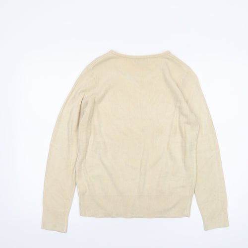 Debenhams Women’s Beige Crew Neck Acrylic Jumper Size 12