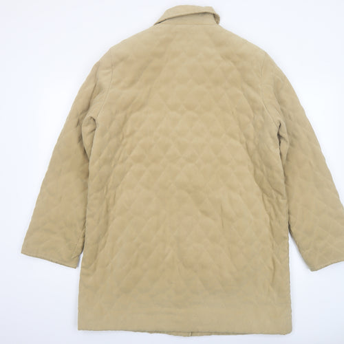 Eastex Women’s Beige Quilted Mid-Length Coat Size 12