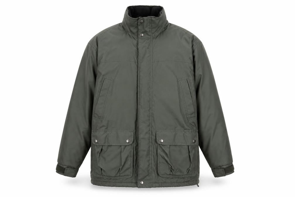 Front view of Champion Men’s Green Lerwick Padded Parka Jacket, size M