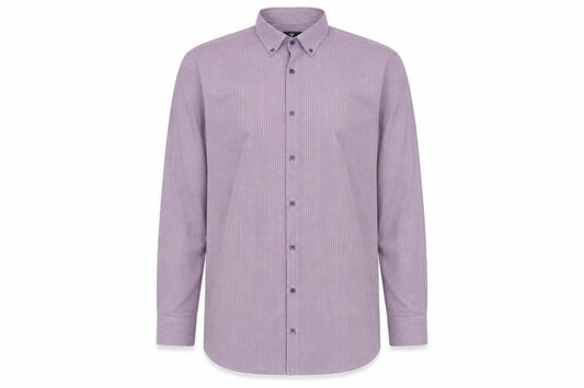 Front view of Marks & Spencer Men's Multicoloured Check Long Sleeve Button-Up Shirt, size 16, Regular