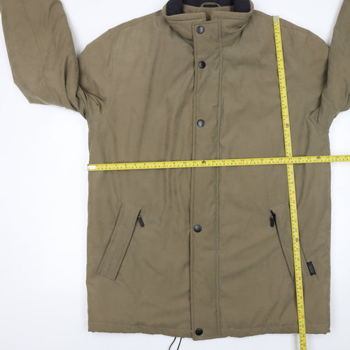 Bush Men's Brown Parka Jacket Size 44 Regular Waterproof Winter Coat