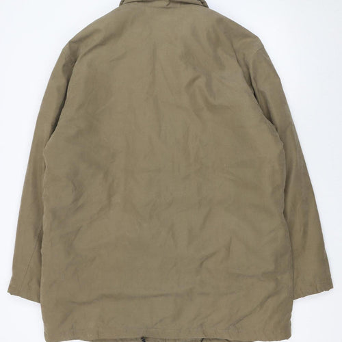 Bush Men's Brown Parka Jacket Size 44 Regular Waterproof Winter Coat