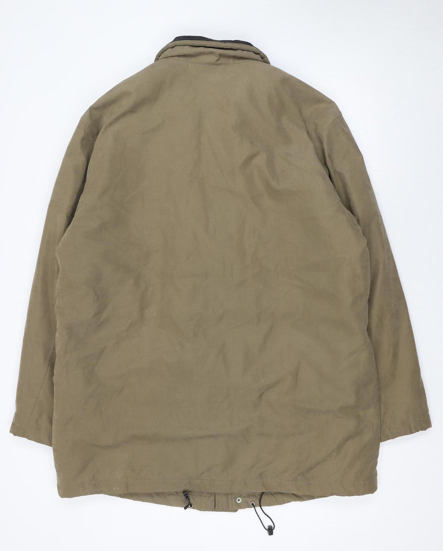 Bush Men's Brown Parka Jacket Size 44 Regular Waterproof Winter Coat