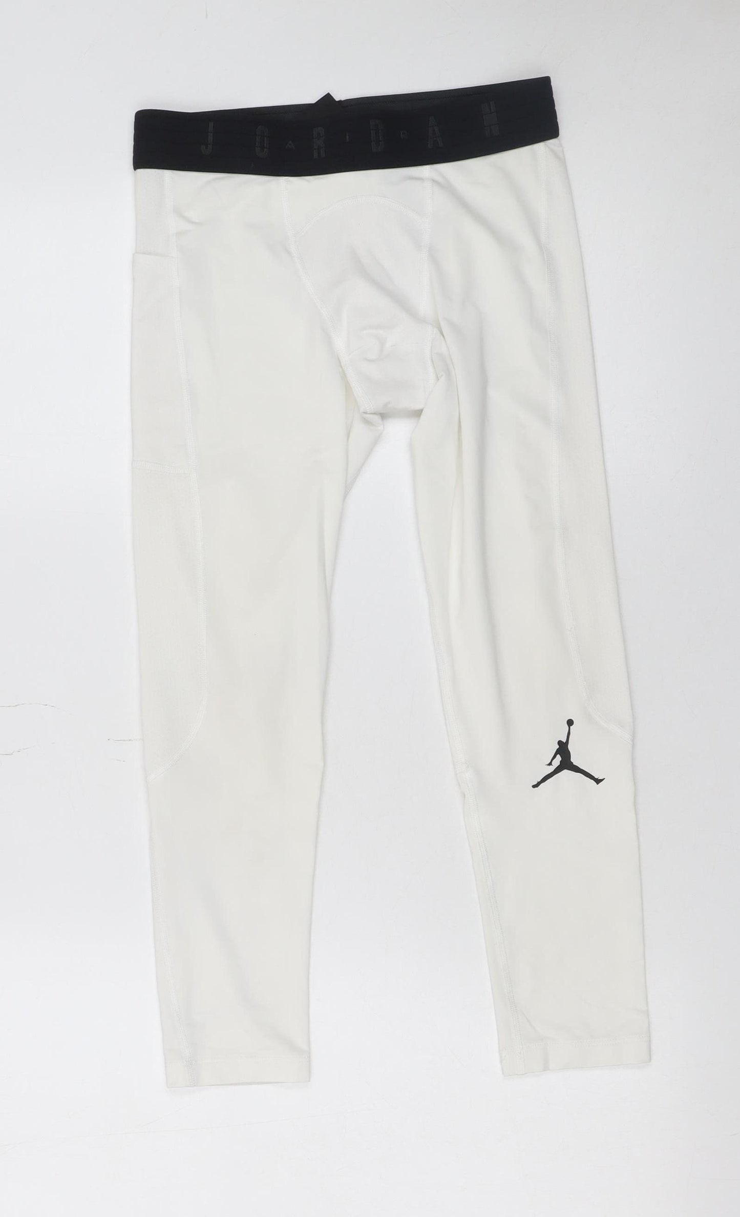 Jordan Men's White Compression Leggings Small Dri-Fit Activewear