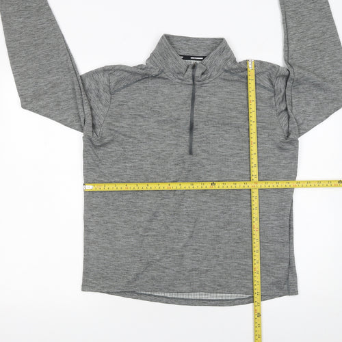Nike Men's Grey Dri-FIT 1/2 Zip Running Sweatshirt Size M