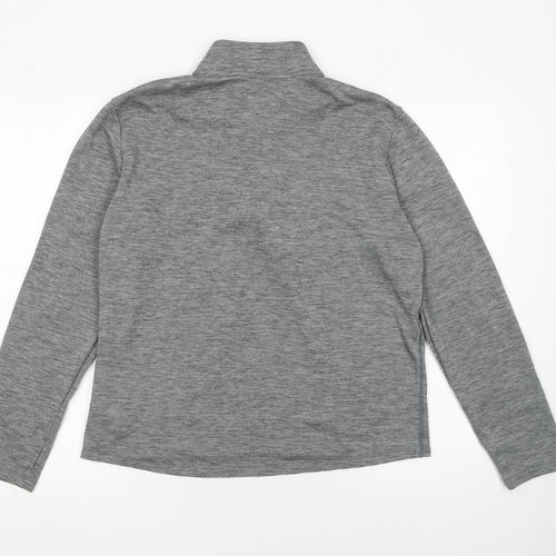 Nike Men's Grey Dri-FIT 1/2 Zip Running Sweatshirt Size M
