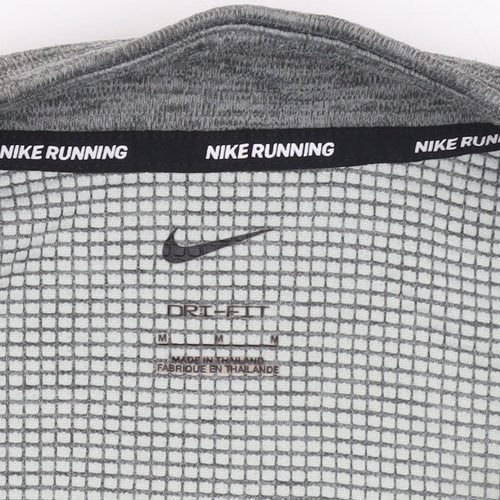 Nike Men's Grey Dri-FIT 1/2 Zip Running Sweatshirt Size M