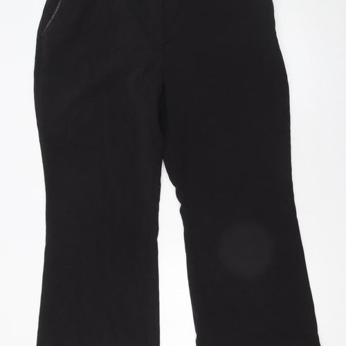 Savoir Women’s Black Size 18 Short Straight Leg Ponte Trousers