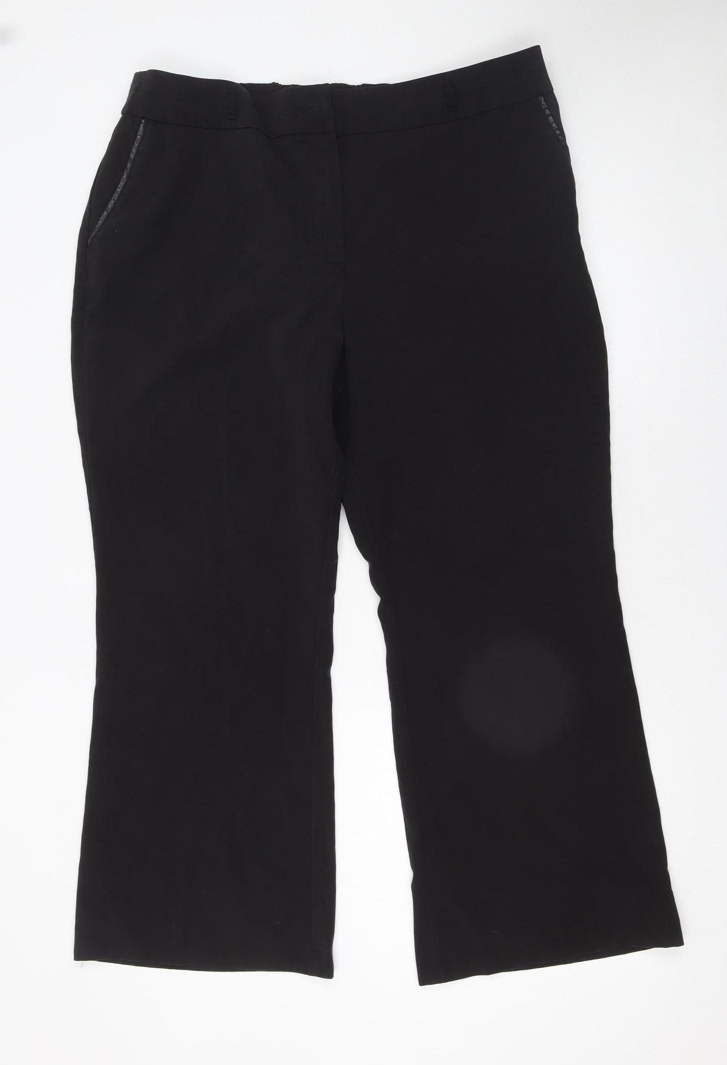 Savoir Women’s Black Size 18 Short Straight Leg Ponte Trousers