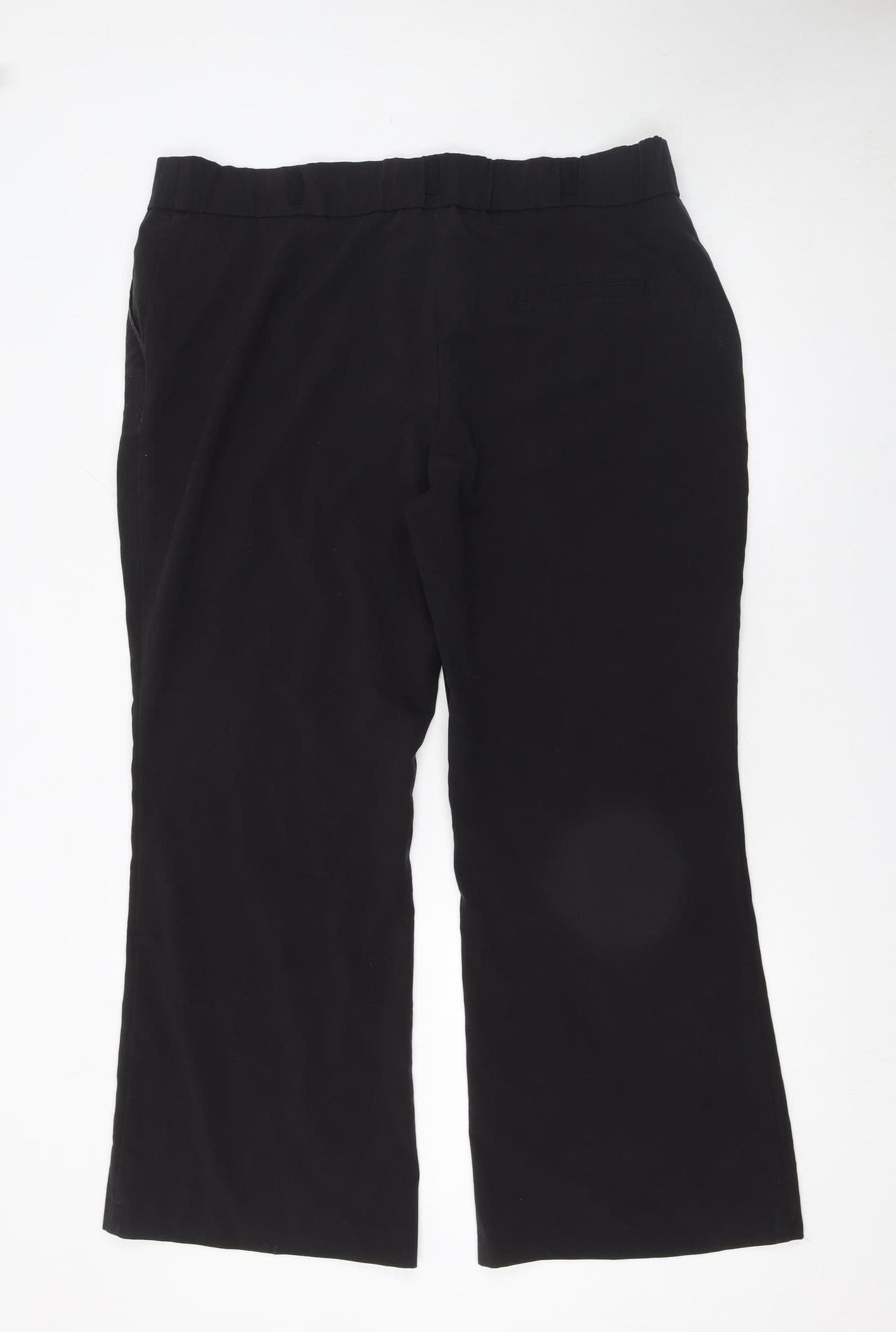 Savoir Women’s Black Size 18 Short Straight Leg Ponte Trousers