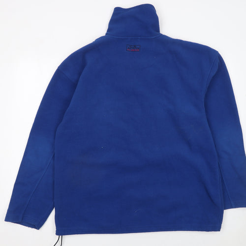 Active Men's Blue Fleece 1/2 Zip Pullover Sweatshirt Size L