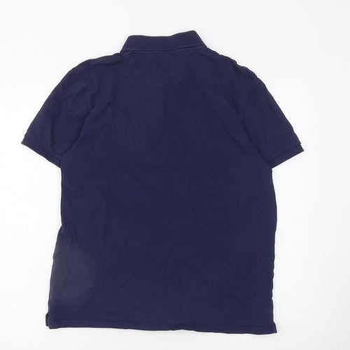 Lyle & Scott Men's Blue Slim Fit Cotton Polo Shirt Size L
