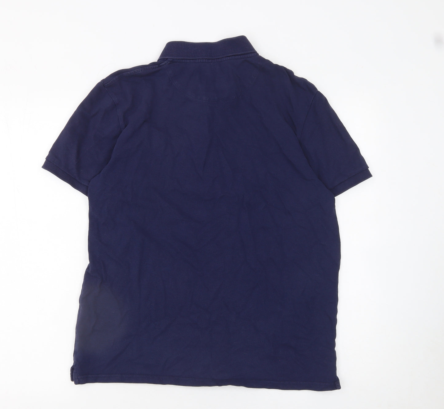 Lyle & Scott Men's Blue Slim Fit Cotton Polo Shirt Size L