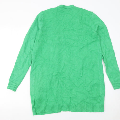 Vila Womens Green Long Sleeve Open Knit Cardigan Size S