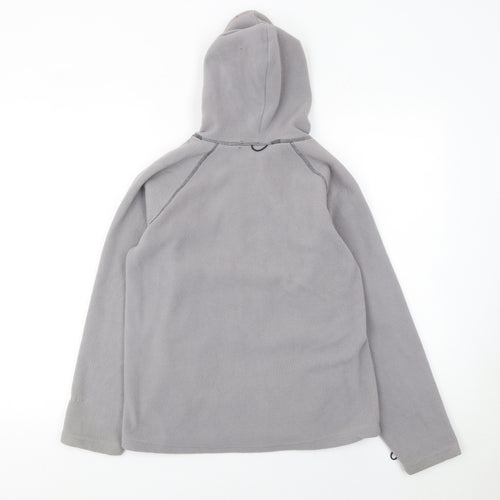 Peter Storm Boys Grey Hooded Fleece Zip Jacket 11-12 Years Outdoor Wear