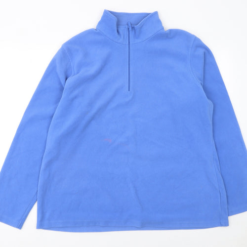 Mountain Warehouse Men's Blue Fleece 1/4 Zip Pullover Sweatshirt XL