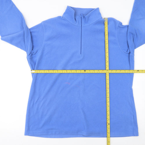 Mountain Warehouse Men's Blue Fleece 1/4 Zip Pullover Sweatshirt XL