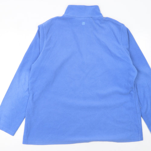 Mountain Warehouse Men's Blue Fleece 1/4 Zip Pullover Sweatshirt XL