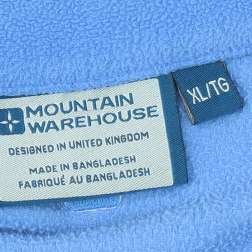 Mountain Warehouse Men's Blue Fleece 1/4 Zip Pullover Sweatshirt XL
