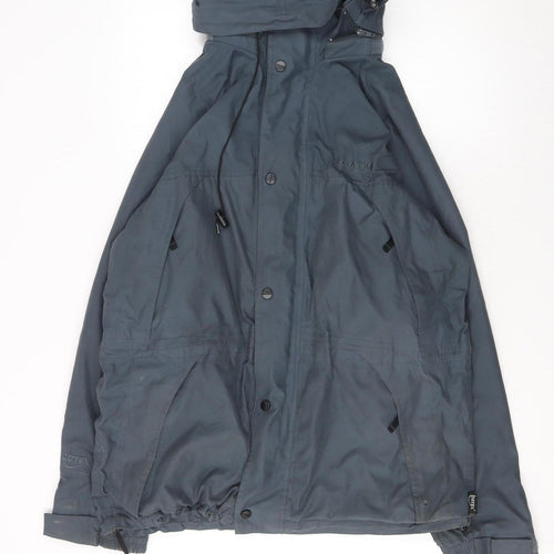 Regatta Men's Blue Waterproof Hooded Rain Jacket M 40in Outdoor Coat