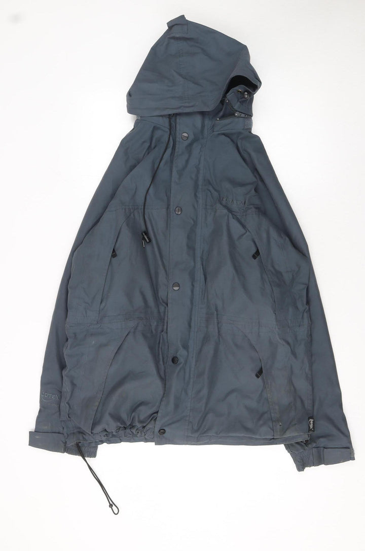 Regatta Men's Blue Waterproof Hooded Rain Jacket M 40in Outdoor Coat