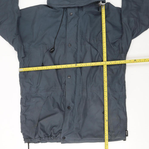 Regatta Men's Blue Waterproof Hooded Rain Jacket M 40in Outdoor Coat