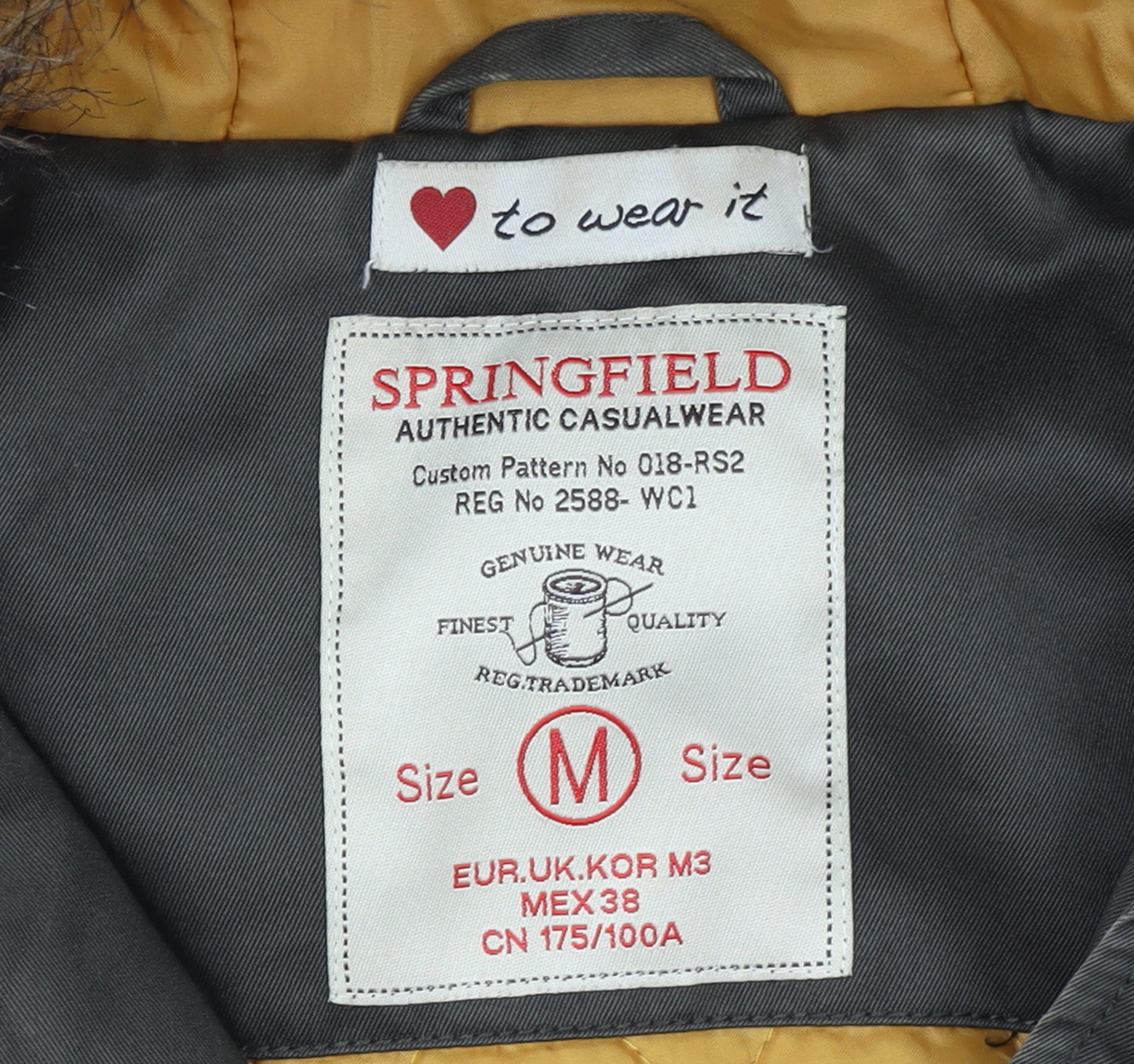 Springfield Womens Green Fur Trim Hooded Parka Jacket Size M