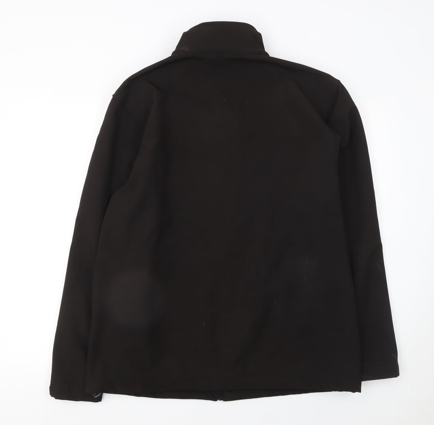 Fort Workwear Men’s Black Soft Shell Jacket M Windproof Water Resistant