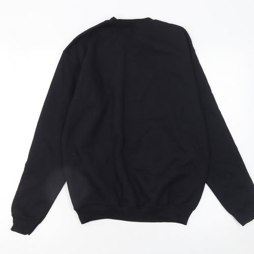Gildan Women Black Merry Swiftmas Crew Neck Sweatshirt Size L