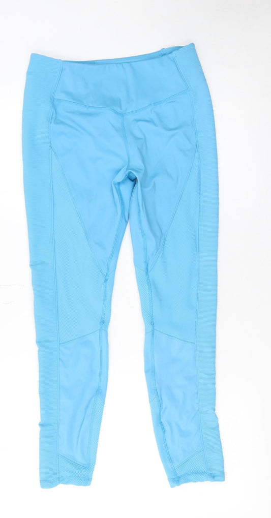 MP Women’s Blue High-Waisted Stretch Leggings Size L Activewear