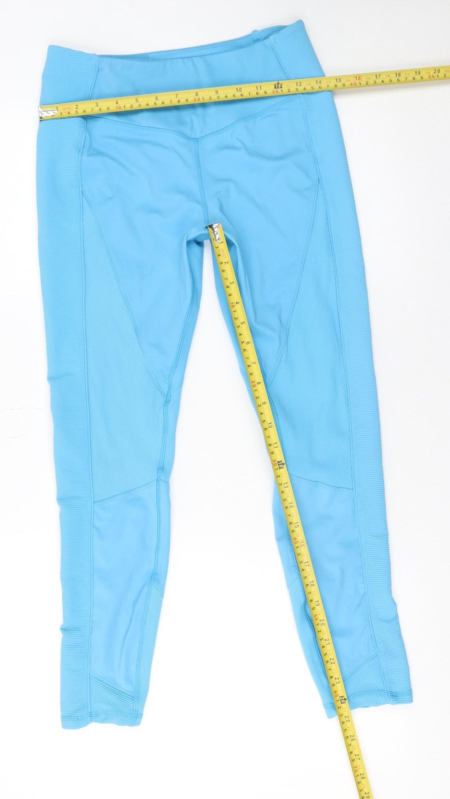 MP Women’s Blue High-Waisted Stretch Leggings Size L Activewear