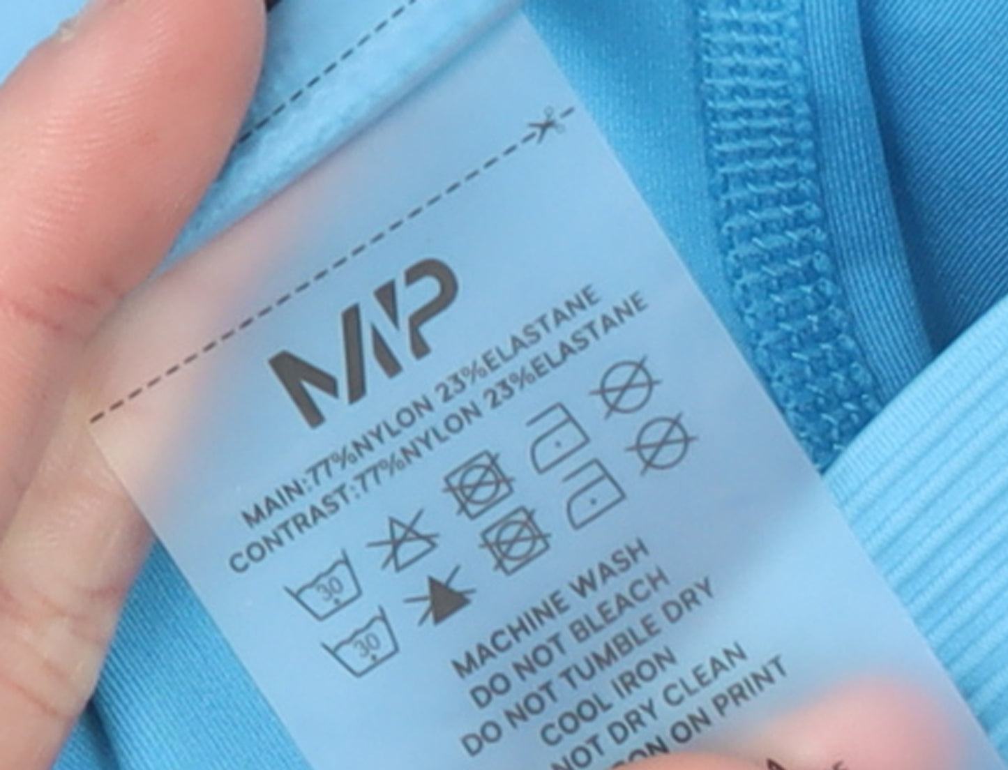 MP Women’s Blue High-Waisted Stretch Leggings Size L Activewear